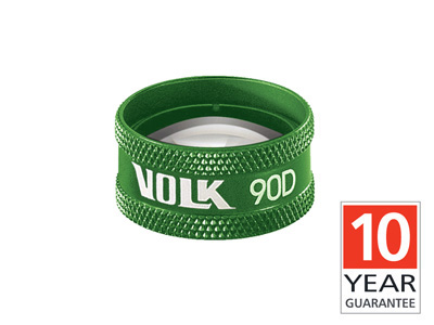 Volk 90D (Green) Double Aspheric With Case