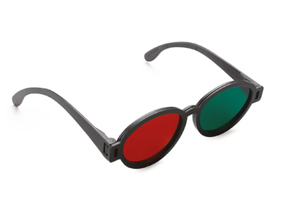 Adult Size Red/Green Anti Suppression Goggles
