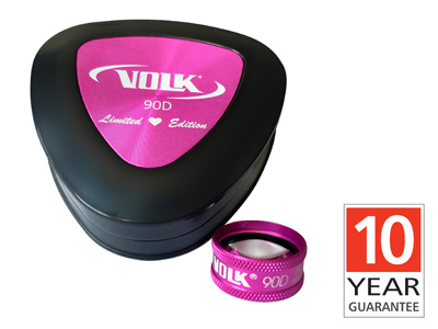 Volk 90D (Pink) Double Aspheric (Limited Edition) With Case